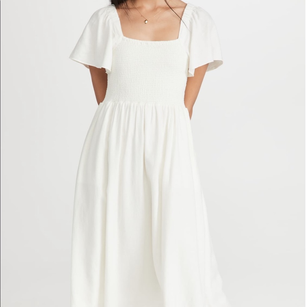 Madewell Lucie smocked midi dress - gently used